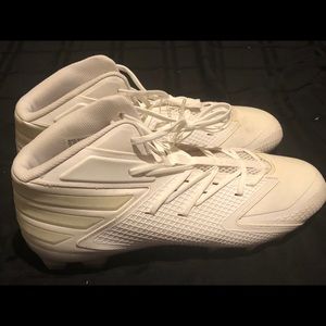 Addidas Size 16 White Cleats NWOT